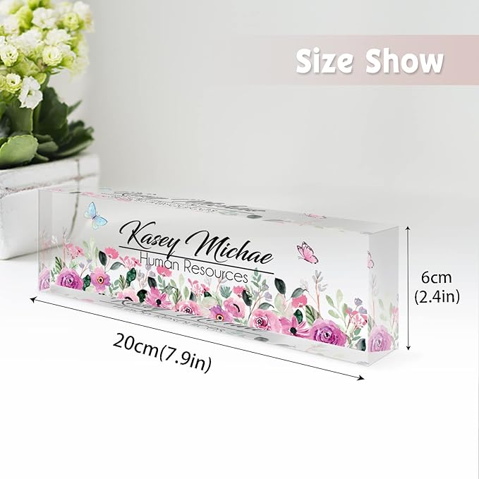 SalaGraphics Desk Name Plate Personalized, Custom - Image 3