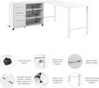 Bush Business Furniture Hustle 72W x 30D Computer Desk and Storage Cabinet - Image 8