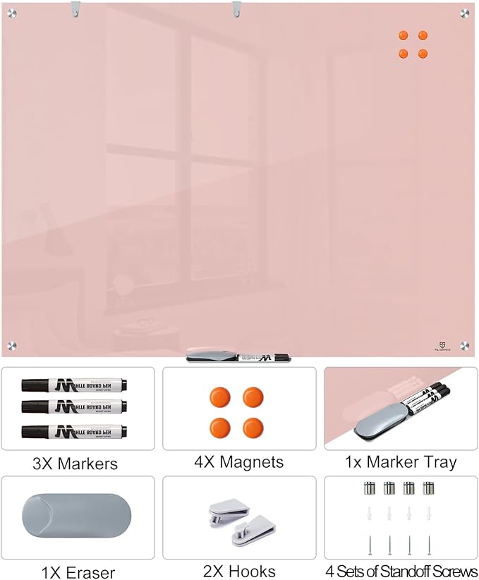 TSJ OFFICE Glass Dry-Erase Board - Image 4
