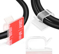 60 PCS XHF 3/4” Adhesive Cable Wire Clips Clear, Outdoor Christmas Light Clips by XHF