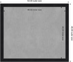 Amanti Art Black Framed Magnetic Board 45x53 Oversize Vision Board - Image 2