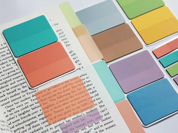 ELII 500 PCS Tabs 2 Inch Book Tabs Sticky Index Tabs, Page Markers File Tabs - Image 7