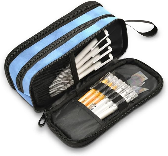 BOENLE Wolf Snowy Pencil Case Box Boys Girls Large Pencil Pouch Zipper - Image 3