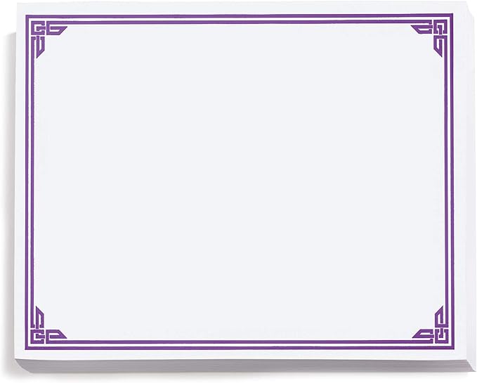 PaperDirect Purple on White Classic Specialty Certificates, 8½ x11, Foil Accents by PaperDirect