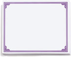 PaperDirect Purple on White Classic Specialty Certificates, 8½ x11, Foil Accents by PaperDirect