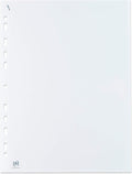 OXFORD, Punched Pockets A4, Glass Clear, 100 Poly Pockets
