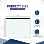 Graph Paper Pad 22"x17", 50 Sheets, 1/4 Inch Grid, 80 GSM, Engineering Drafting - Image 3