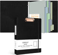 Ospelelf 3 Ring Clipboard Binder 1 Inch Leather by OspelelfOfficeSupplies