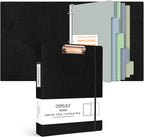 Ospelelf 3 Ring Clipboard Binder 1 Inch Leather by OspelelfOfficeSupplies