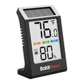 BaldrTherm Room Thermometer Indoor Humidity Meter, Solar-Powered 3.2'' Digital by BaldrTherm