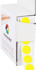ChromaLabel 1/2 Inch Circle Sticker Labels, Removable Colored Dot Stickers by ChromaLabel