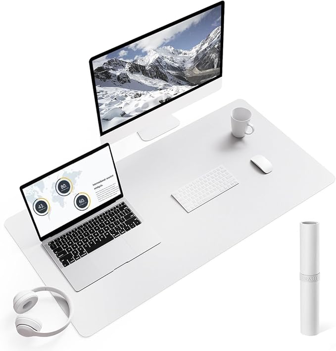 YSAGi Non-Slip Leather Desk Pad L Size, Waterproof Laptop Computer Desk by YSAGi