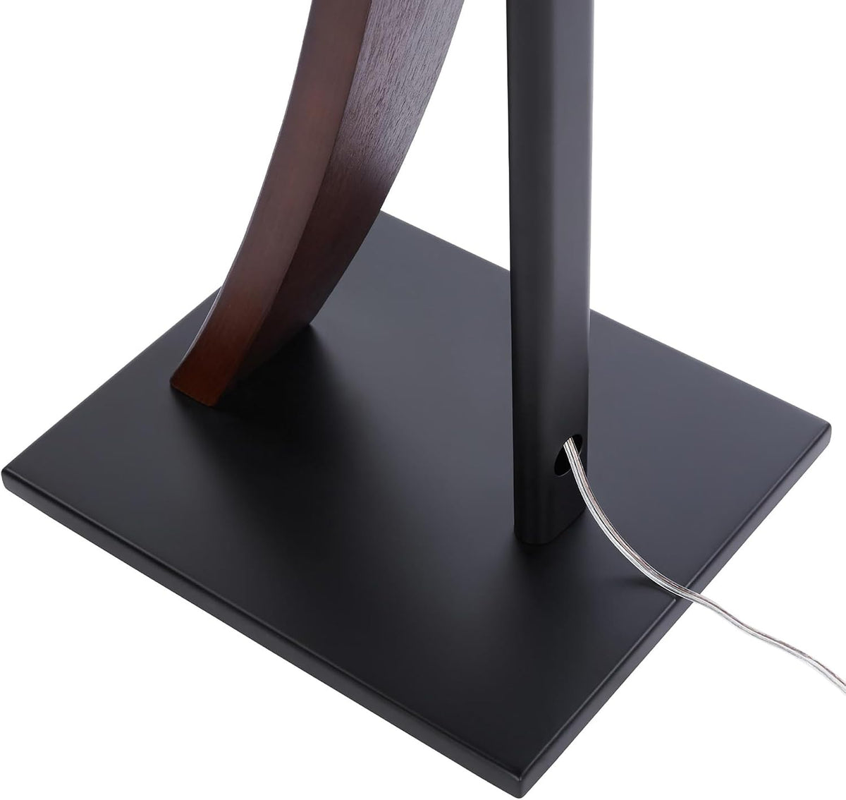 EXIMUS One Pair Fixed Height Universal Speaker Floor Stands with Real Wood - ...