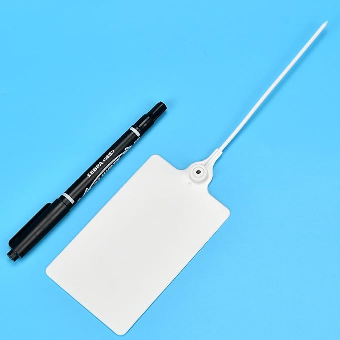 100 Plastic Shipping Tags by LeadSeals