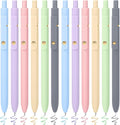 FIOVER Colored Pens, 12 Pack Colorful Gel Pens, Quick-Dry 0.7mm Medium Point by FIOVER