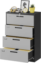 Fesbos Metal Steel 4 Drawer Lateral File Cabinet by Fesbos