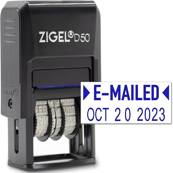 ZIGEL D50 Date Stamp with E-MAILED by ZIGEL
