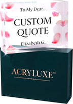 Personalized Gifts, Custom Quote Block Letter Board, Crystal-Clear Acrylic - Image 9