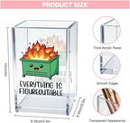 Vgrti Everything is Figureoutable Acrylic Cosmetic Pencil Pen Holder Cup - Image 2