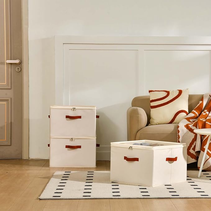 INSTY Shoe Organizer for Closet, 2 Pack Foldable Shoe Storage Containers - Image 7