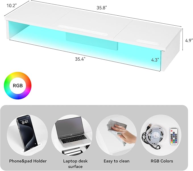 Qupui Dual Monitor Stand Riser - Image 2