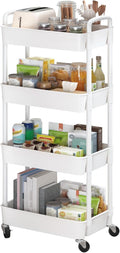 Sywhitta 4-Tier Plastic Rolling Utility Cart by haseverythingyouneed