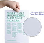 Uinkit 120 Sheets Presentation Paper Matte 8.5x11 Inkjet 48lb 180gsm Single - Image 7
