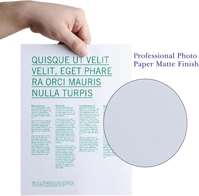 Uinkit 120 Sheets Presentation Paper Matte 8.5x11 Inkjet 48lb 180gsm Single - Image 7