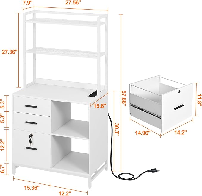 Livofloral Vertical File Cabinet - Image 3