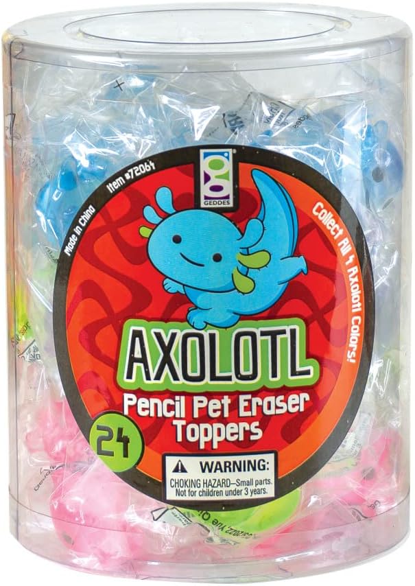Raymond Geddes Axolotl Pencil Top Erasers - Image 3