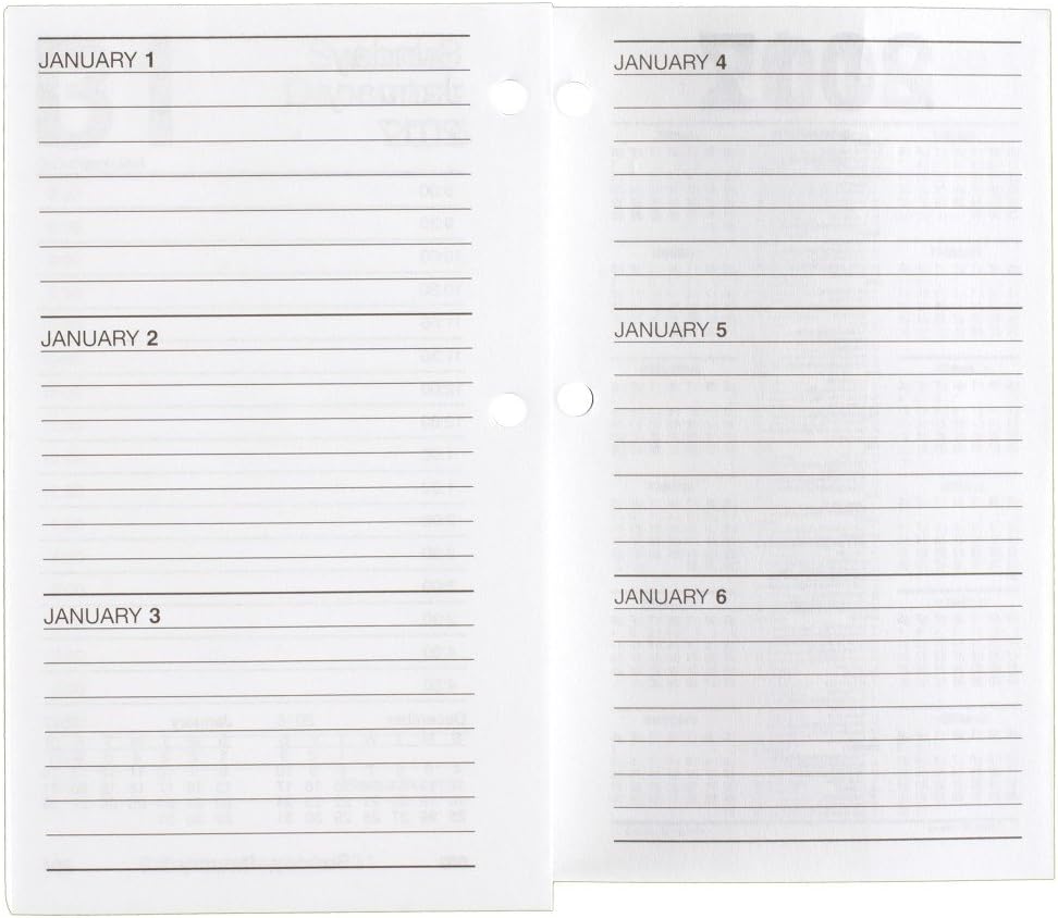AT-A-GLANCE Daily Desk Calendar 2016 Refill, 12 Months, January – December, 3.5 x 6 Inch Page Size (E71750)