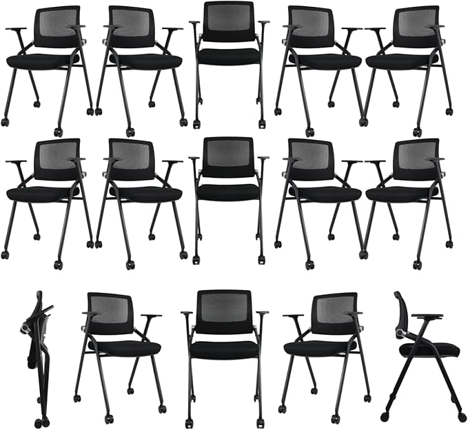 40 Pack Foldable Office Chairs - Image 2