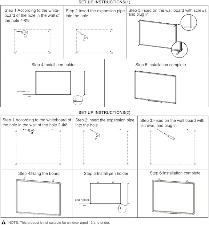 XIWODE Large 36x60 Inch Magnetic Dry Erase Whiteboard - Image 8