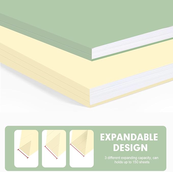 File Folder, RAZCC 150 Pack Colored File Folders, 1/3 Cut Tab File Folder - Image 5