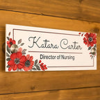 Personalized Office Door Sign, Custom Acrylic Name Plate by Unknown