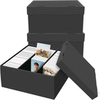 REAQUE 3 Pack Photo Storage Boxes by REAQUE