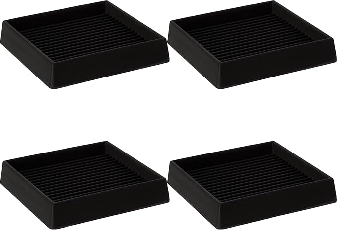 VOCOMO 5X5 Rubber Caster Cups, Non Slip Furniture Pads, Anti-Slip Gripper by VOCOMO
