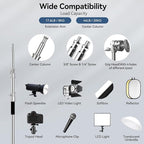 2 Pack Photography C Stand: 100% Stainless Steel - Image 3