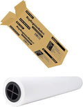 24’’ x 150’ Plotter Paper (New and Premium 1 Roll) 20 lb Uncoated 96 Bright White (75 GSM with 2’’ Core) CAD Paper Rolls For Engineers, Architects, Copy Service Shops w/Inkjet Printers