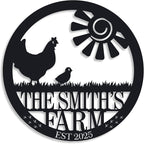 Personalized Chicken Farm Sign, Custom Chicken Coop Signs by ENFODREAM