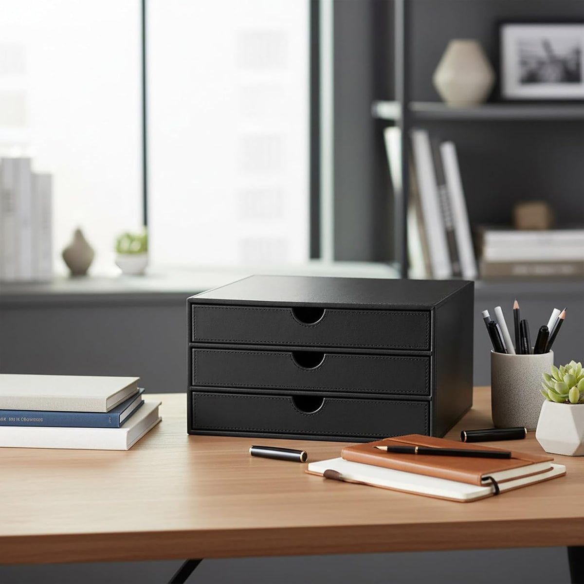 UnionBasic Document Organizer, 3-Drawer File Cabinet Document Storage Box, Of...