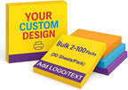 Bulk Personalized Sticky Notes 3"x3" – Custom Logo or Text Notepads, 50 Sheets by Syntix