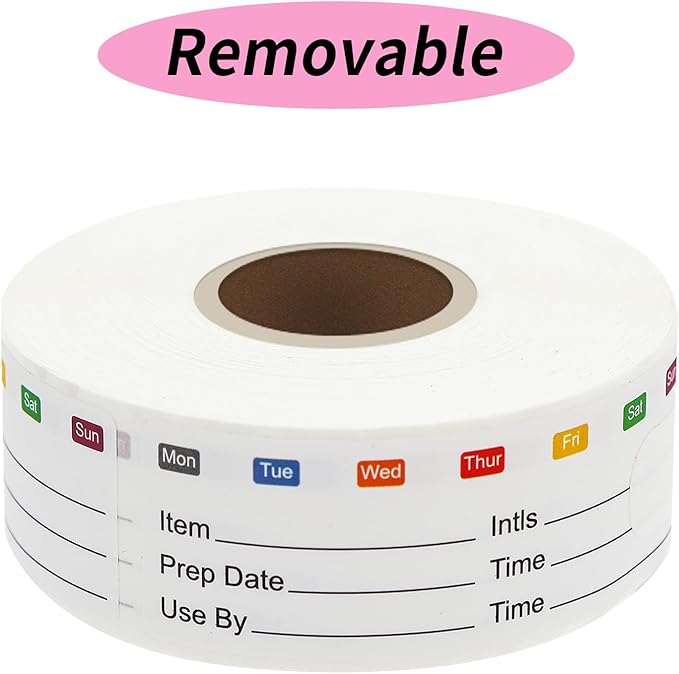 STARLIBOO Removable Freezer Labels, 1x3 Inch Food Labels by STARLIBOO