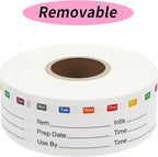 STARLIBOO Removable Freezer Labels, 1x3 Inch Food Labels by STARLIBOO