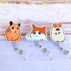 3PC Meme Animals Badge Reels Cute Funny Meme Hamster Crying Cat Cartoon - Image 3