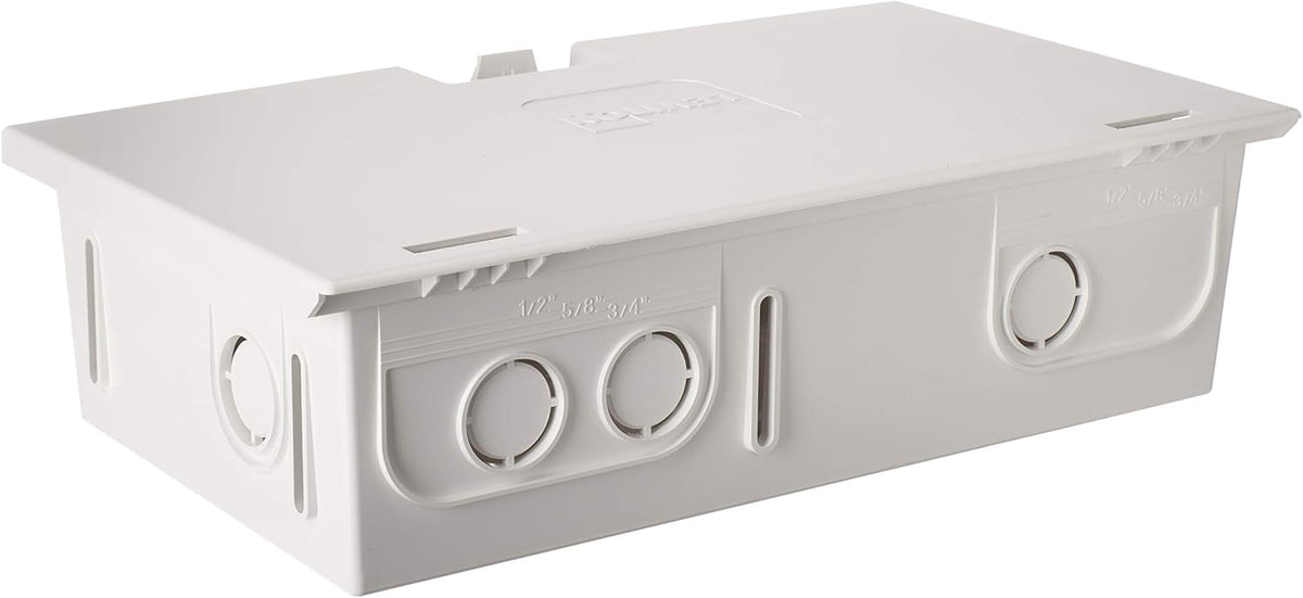Leviton 9.01" Compact Structured Media Enclosure with Cover, White, 4760...