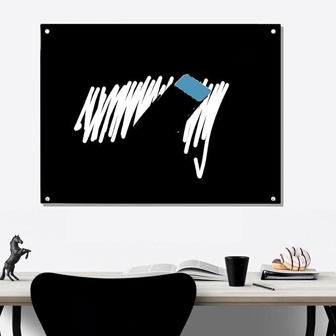 Magnetic Glass Writeboard 48"x36" Premium Tempered Dry Erase Boards Wall - Image 9