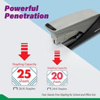INOZTO Easy-Flat Stapler: Effortlessly Staple 20-25 Sheets - Image 3