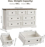 VVFLU Farmhouse 7 Drawer Dresser - Image 2