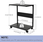 Bfttlity PC Stand Computer Tower Stand 2-Tier Metal CPU Holder - Image 2